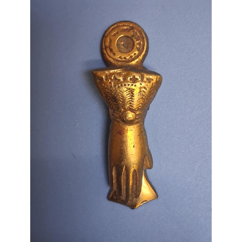Brass Hand Desk Clip Vintage Ladys Cuff